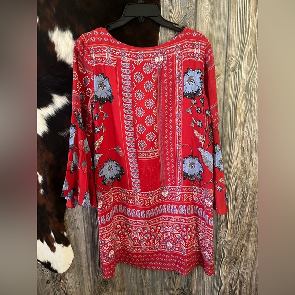 Anthropologie Vanessa Virginia size 2P silk dress boho floral pattern - Picture 5 of 6